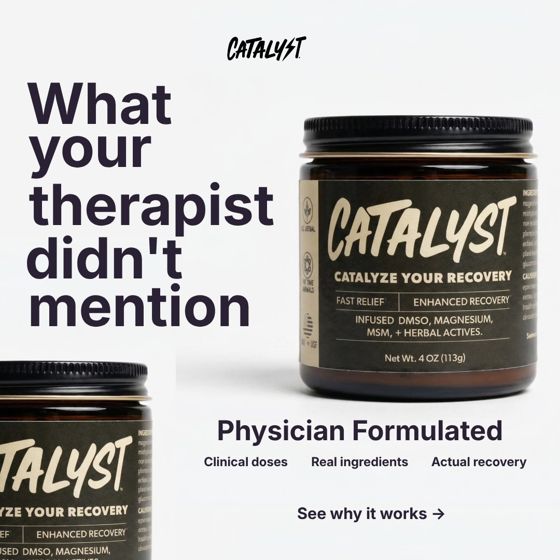 Static ad for a recovery cream brand