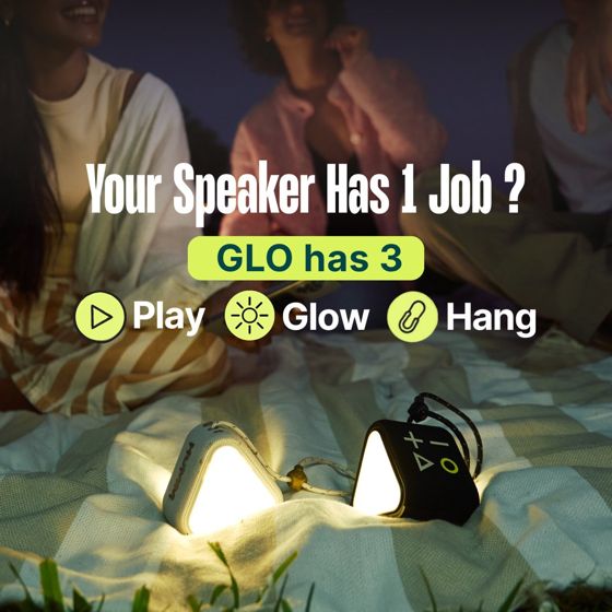 Static ad for a portable speaker brand