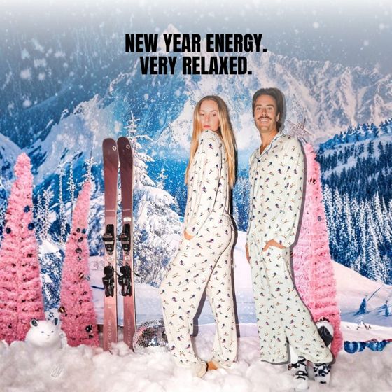 Static ad for a loungewear brand