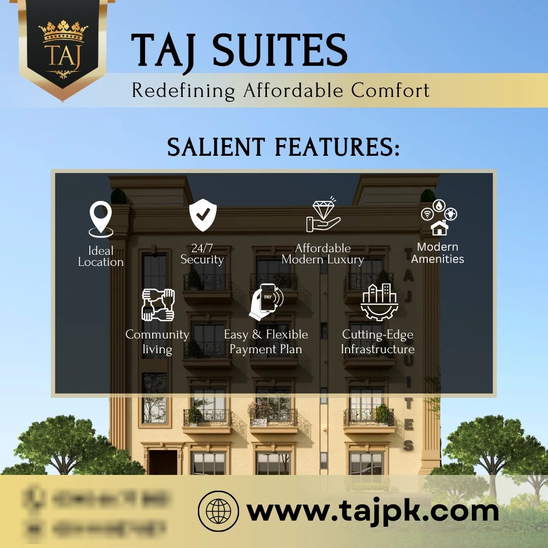 Taj Suites features post: seven salient features over the building render
