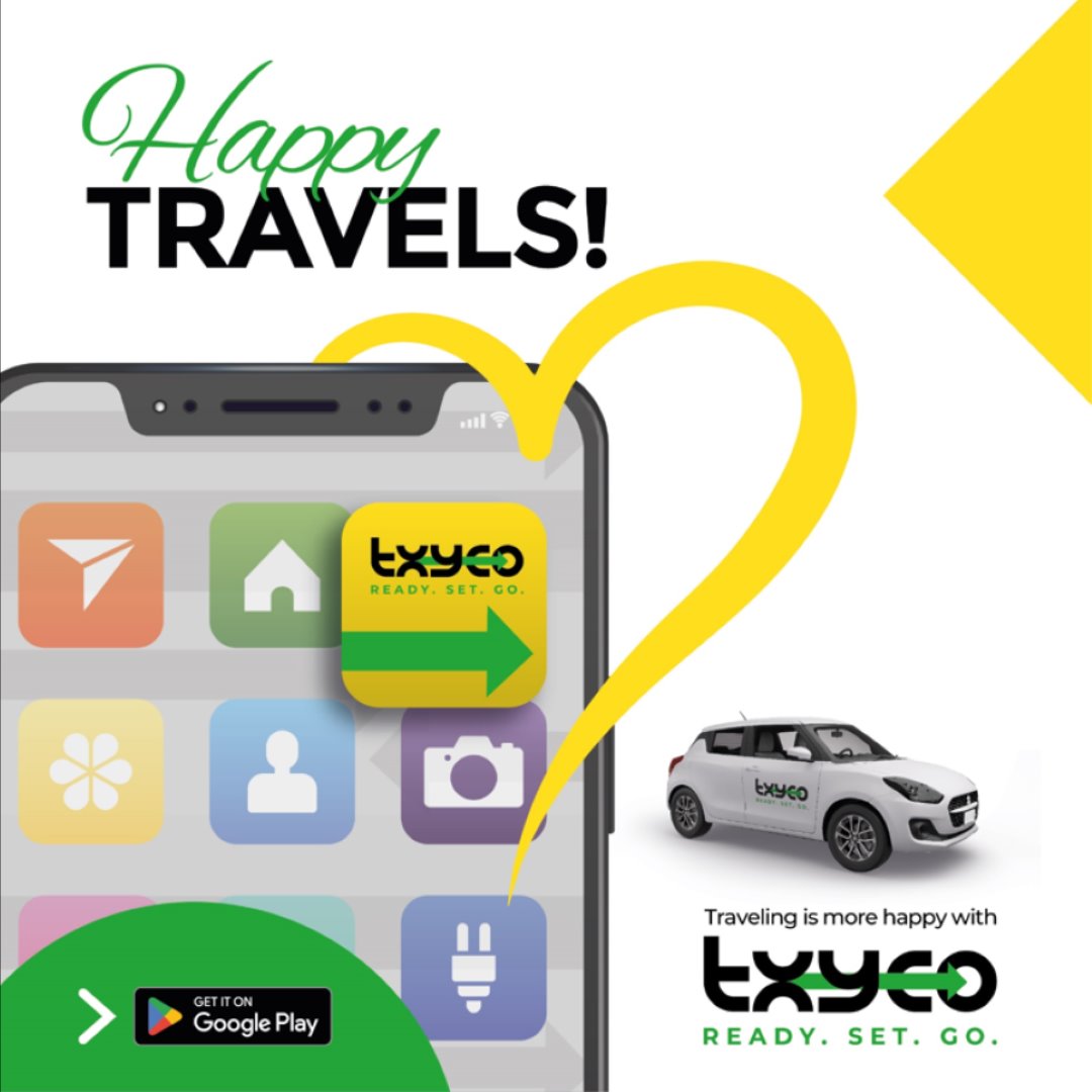 Happy Travels post: the txyco app icon pops out of a phone home screen